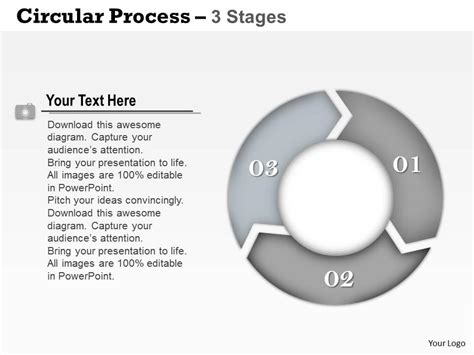 0314 Business Ppt Diagram Circular Process With 3 Stages Powerpoint