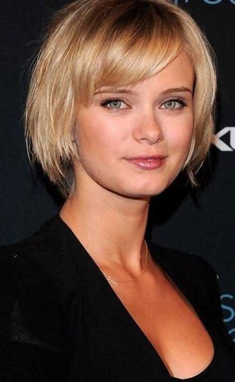 15 Short Straight Hairstyles For Round Faces Short Hairstyles 2017