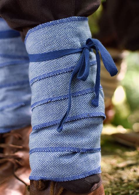 Child S Viking Leg Wraps With Herringbone Pattern