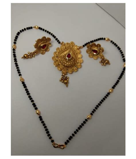 Traditional Women Mangalsutra Set With Earrings Buy Traditional Women