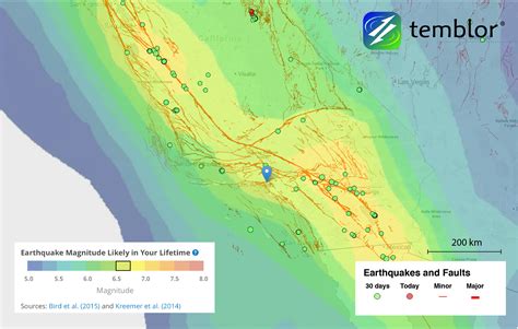 Mapa de últimos terremotos incluso boletines, noticias y enlaces. california-earthquake-map - Temblor.net