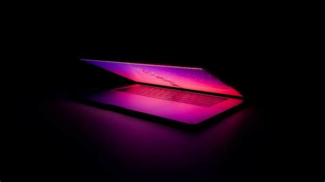 Download Wallpaper 1366x768 Laptop Keyboard Glow Dark Tablet Laptop