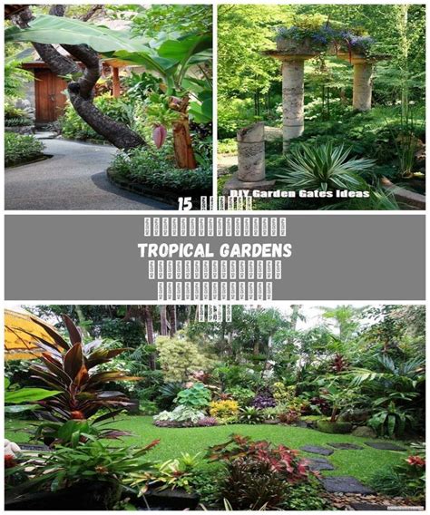 Tropical Gardens 10 Diy Tropical Garden 15 Wedding Ideas