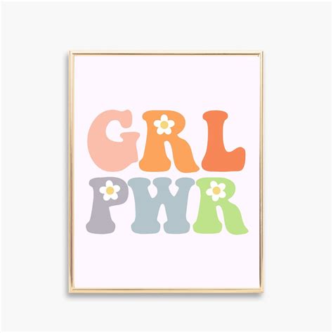 Girl Power Print Feminist Art Girl Power Printable Girl Etsy