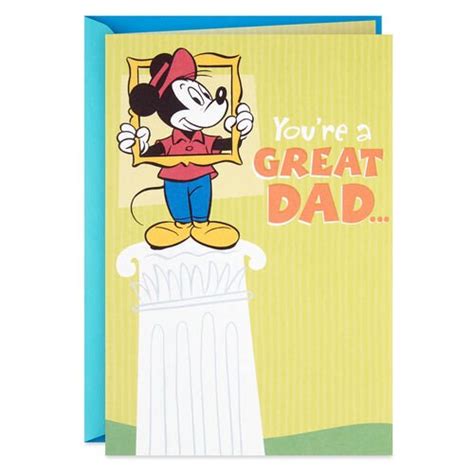 Disney Mickey Mouse Great Dad Fathers Day Card
