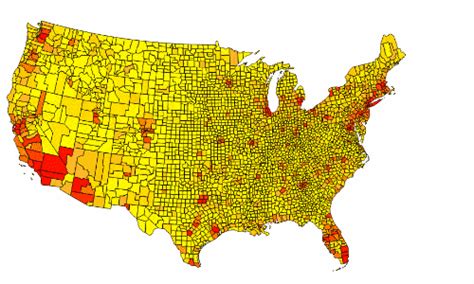 Mapping The Us By Property Value And Land Area