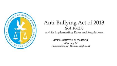Anti Bullying Act Pptx