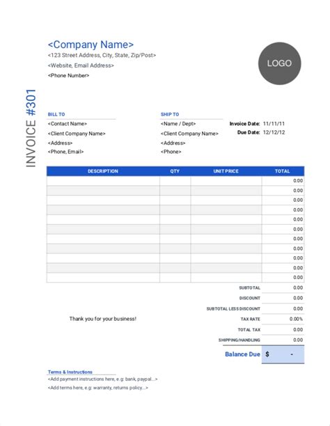 Free Printable And Edit Invoices Invoice Template Ideas