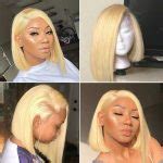 613 Blonde Straight 13x6 Lace Front Bob Wigs Recool Hair