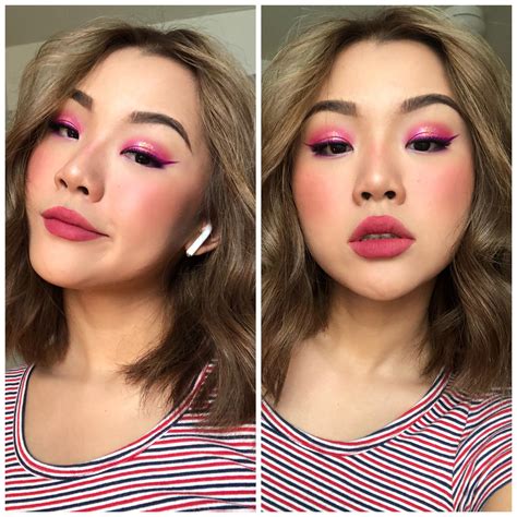 My Take On Egirl Makeup I Guess Pink Glitter A Purple