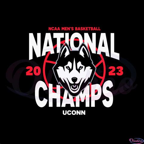 Uconn Huskies Ncaa Mens Basketball National Champs Svg File