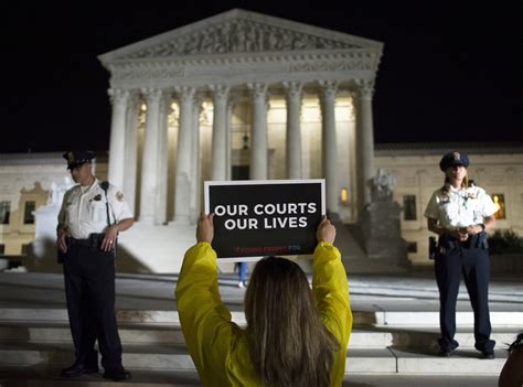 Activists Protest Trumps Supreme Court Announcement