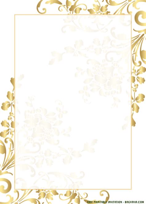 Golden Designs For Golden Yellow Wedding Invitation Background That