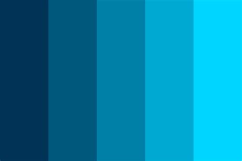 Bright Blue 111 Color Palette