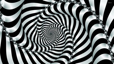 Black And White Hypnotic Swirl Wallpaper Abstract Wallpapers 53113