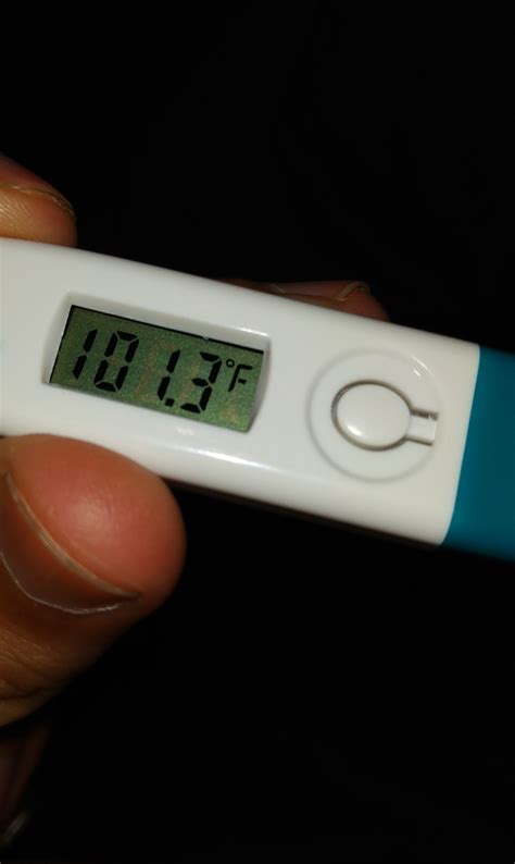 Im Having Somewhat High Fever Today Heres The Pic Of The Thermometer