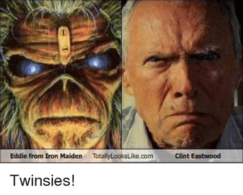 Browse 42 eddie iron maiden stock photos and images available, or start a new search to explore more stock photos and images. Eddie From Iron Maiden TotallyLooksLikecom Clint Eastwood Twinsies! | Clint Eastwood Meme on ME.ME
