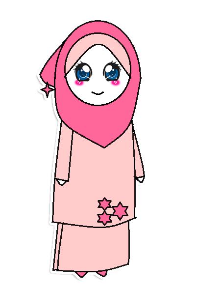 Gambar animasi muslimah gratis untuk wa dan facebok. Royalty Magic: (Freebies) Doodle Muslimah Baju Kurung