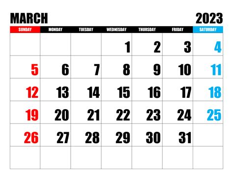 Calendar For March 2023 Free Calendarsu