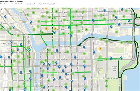 Chicago Parking Map Chicago Parking Zone Map United States Of America