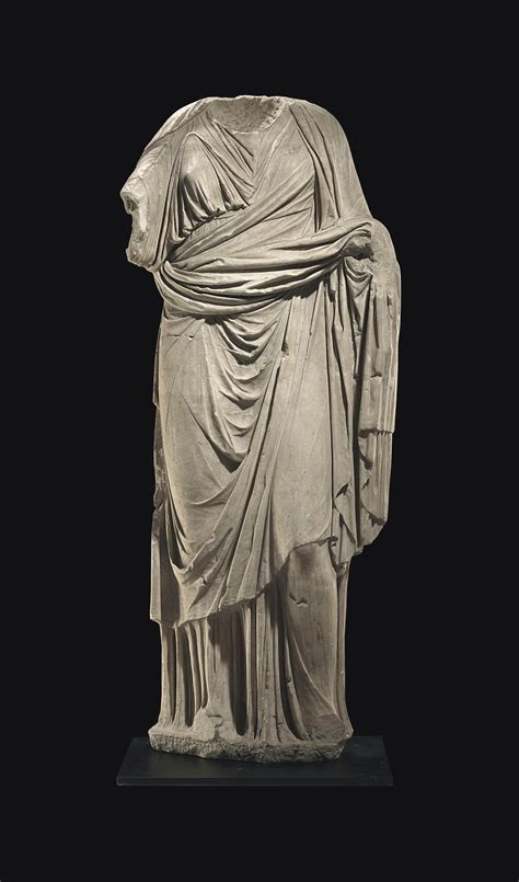 A Roman Marble Draped Female Figure Circa 2nd Century Ad Christies