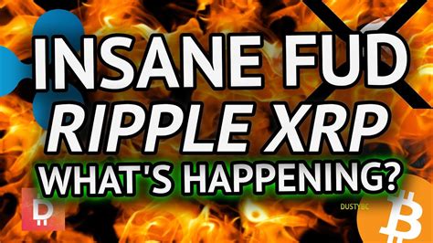 The market is getting healed slowly but there is progress that the crypto market will start a new era of achievements. Ripple XRP News: What's Going On, INSANE XRP FUD IS HERE ...