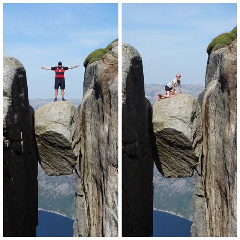Für die kanzel oder wörtlich der predigtstuhl) ist eine natürliche felsplattform (felskanzel) in ryfylke in der norwegischen provinz rogaland und eine touristische attraktion mit weitem blick über den lysefjord und angrenzende berge. Kjeragbolten Wanderung - Special | Camping rockt