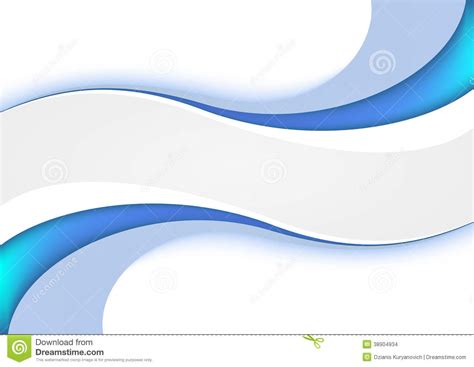 Abstract Blue Waves Vector Stock Illustration Image 38904934