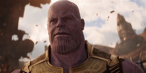 thanos is on earth in the avengers infinity war trailer check out how intimidating he looks