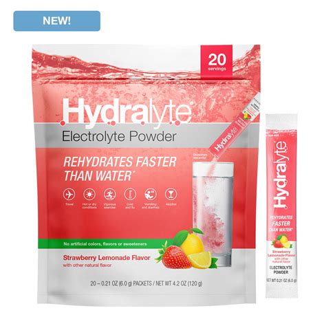 All Natural Electrolyte Powder Strawberry Lemonade