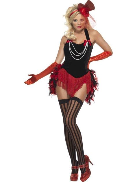 Feather Burlesque Moulin Rouge Ladies Can Can 1920s Saloon Fancy Dress