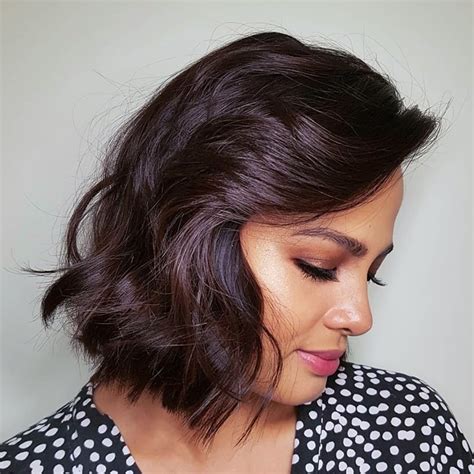 Avoid a sharp or blunt bob and instead look to soft layers that will elongate the face shape.. 20 Fabulous Short Hairstyles from Aveda's Instagram Models