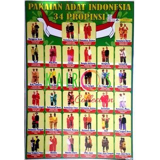 35 gram stok produk poster makanan khas nusantara sangat terbatas dan. Poster Edukasi Anak Belajar Pakaian Adat Nusantara | Shopee Indonesia