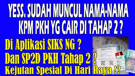 📌nama2 Kpm Pkh Tahap 2 Dan Bpnt Di Aplikasi Siks Ng Pkh Hari Ini Pkh