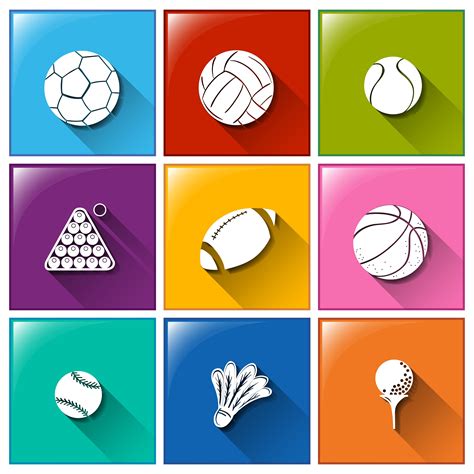 Sports Icons 302096 Vector Art At Vecteezy
