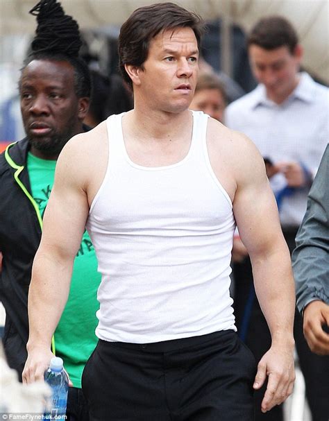 Mark Wahlberg Turns Heads As He Flaunts Bulging Biceps On Set Of Ted 2