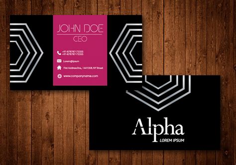 Free flower business card vector templates illustration. Creative Business Card - Download Free Vectors, Clipart ...