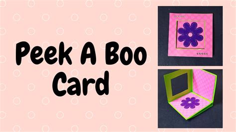 How To Make Peek A Boo Card Handmade Cards Youtube