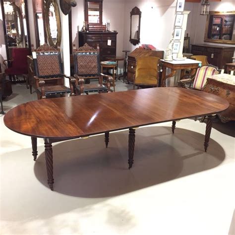 12 Seater William Iv Extending Dining Table Dining Table Extendable