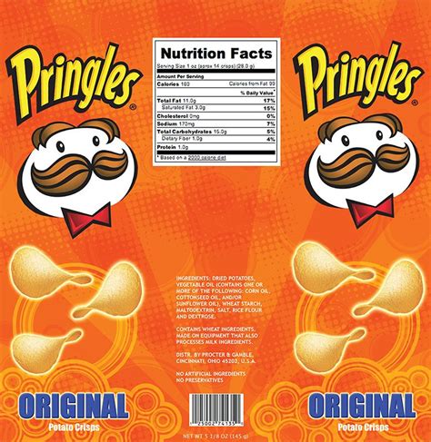 Image Result For Pringles Label Design Dried Potatoes Label Design