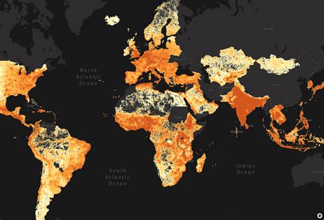 Visualizing Global Population Density With Meta Stamen