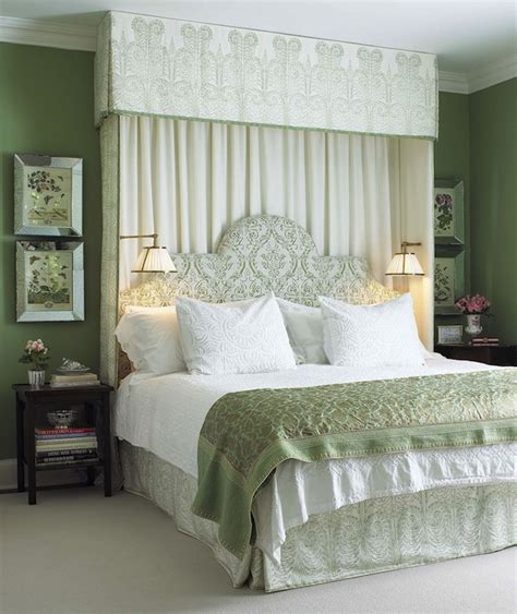 White And Green Bedroom Traditional Bedroom Farrow And Ball Saxon