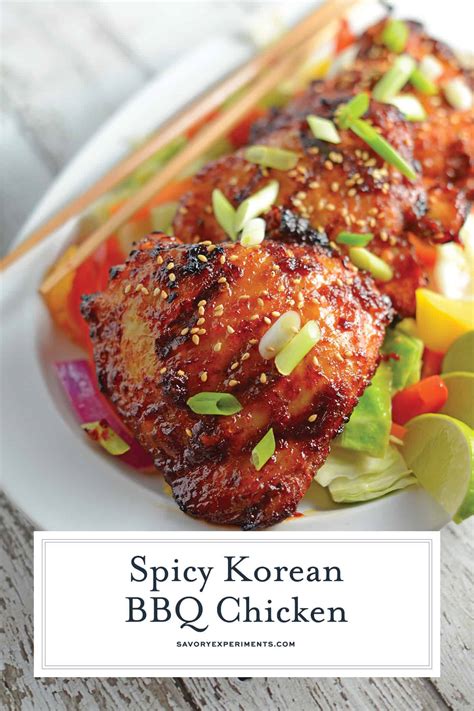 Spicy Korean Bbq Chicken Spicy Chicken Marinade