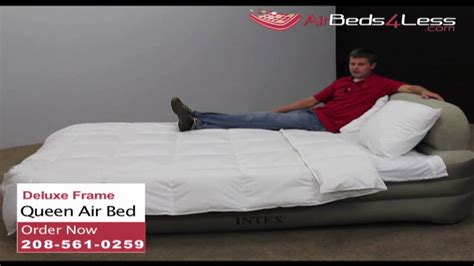 When folded, and includes the frame. Intex Raised Queen Deluxe Frame Air Mattress - YouTube