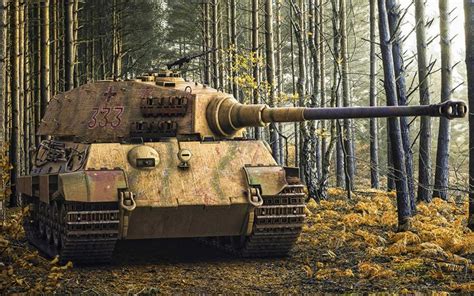 Download Wallpapers Tiger Ii German Heavy Tank Panzerwaffe World War