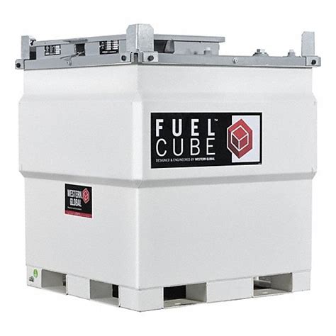 White Square Diesel Fuel Tank 796u45fcpwn0250 Grainger