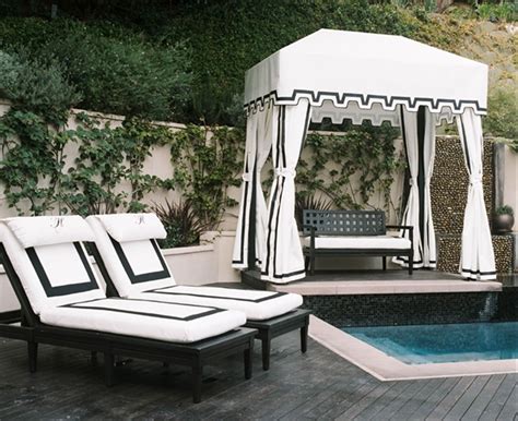 Pool Cabana Kits Design Homesfeed With Black And White Pool Design
