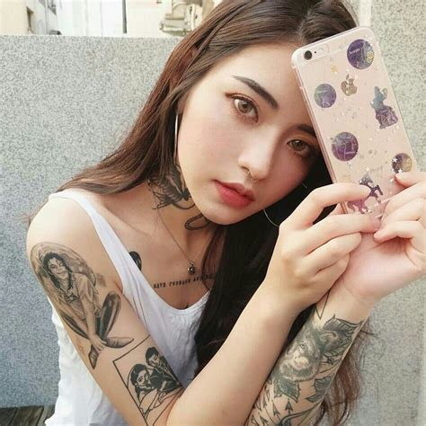 Korean Tattoos Asian Tattoos Girl Tattoos Tattoos For Women Tattoed