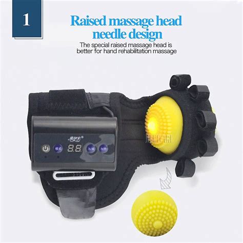 Rechargeable Infrared Hot Compress Hand Massager Ball Improve Fingers Therapy Rehabilitation