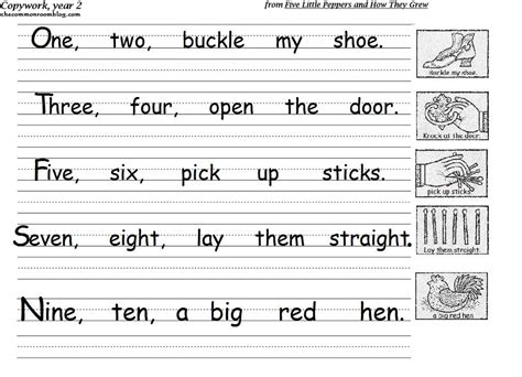 Nursery Rhyme Copywork for Teaching Punctuation and Grammar | Teaching